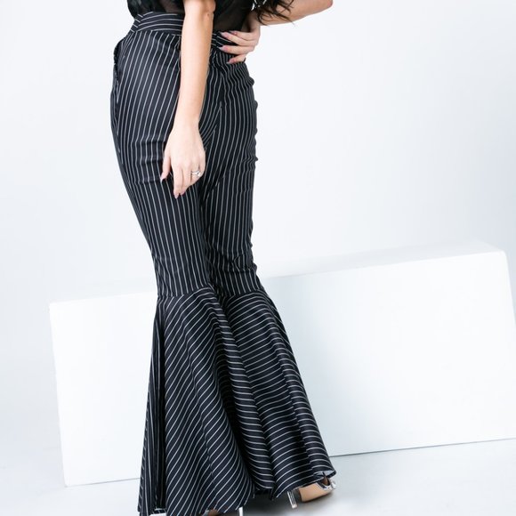 Black Stripe Prissy Pants - Picture 3 of 6